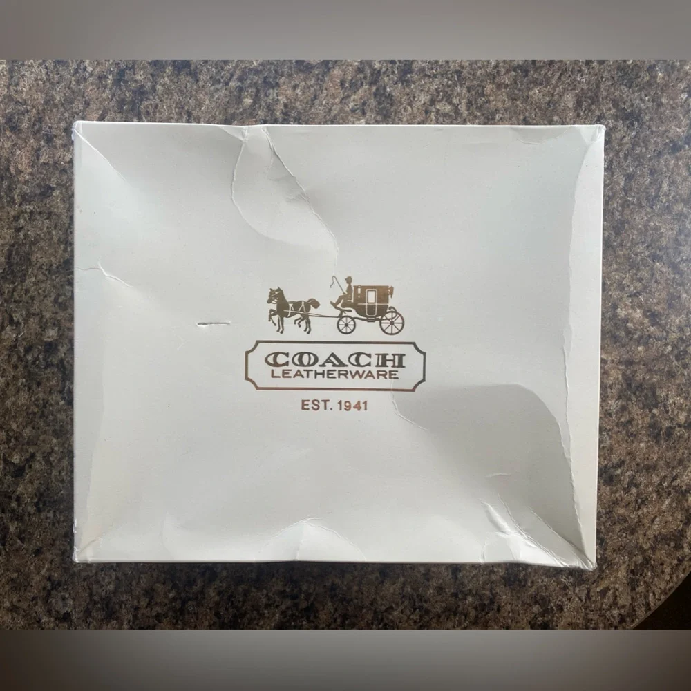 Coach Willis Mahogany Brown Leather Bag Vintage Brass/Gold Hardware Dust Bag Box - Picture 2 of 16